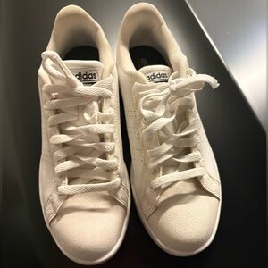 Adidas Classic White Lace-Up Sneakers neo foam size 10